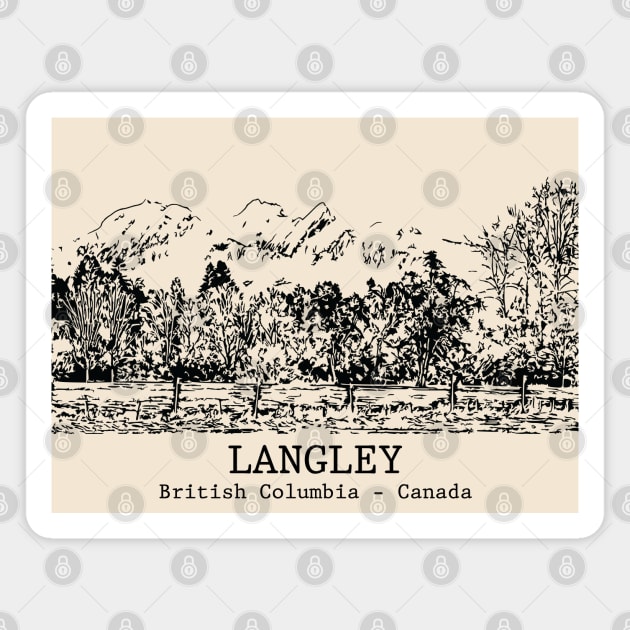 Langley - British Columbia Magnet by Lakeric